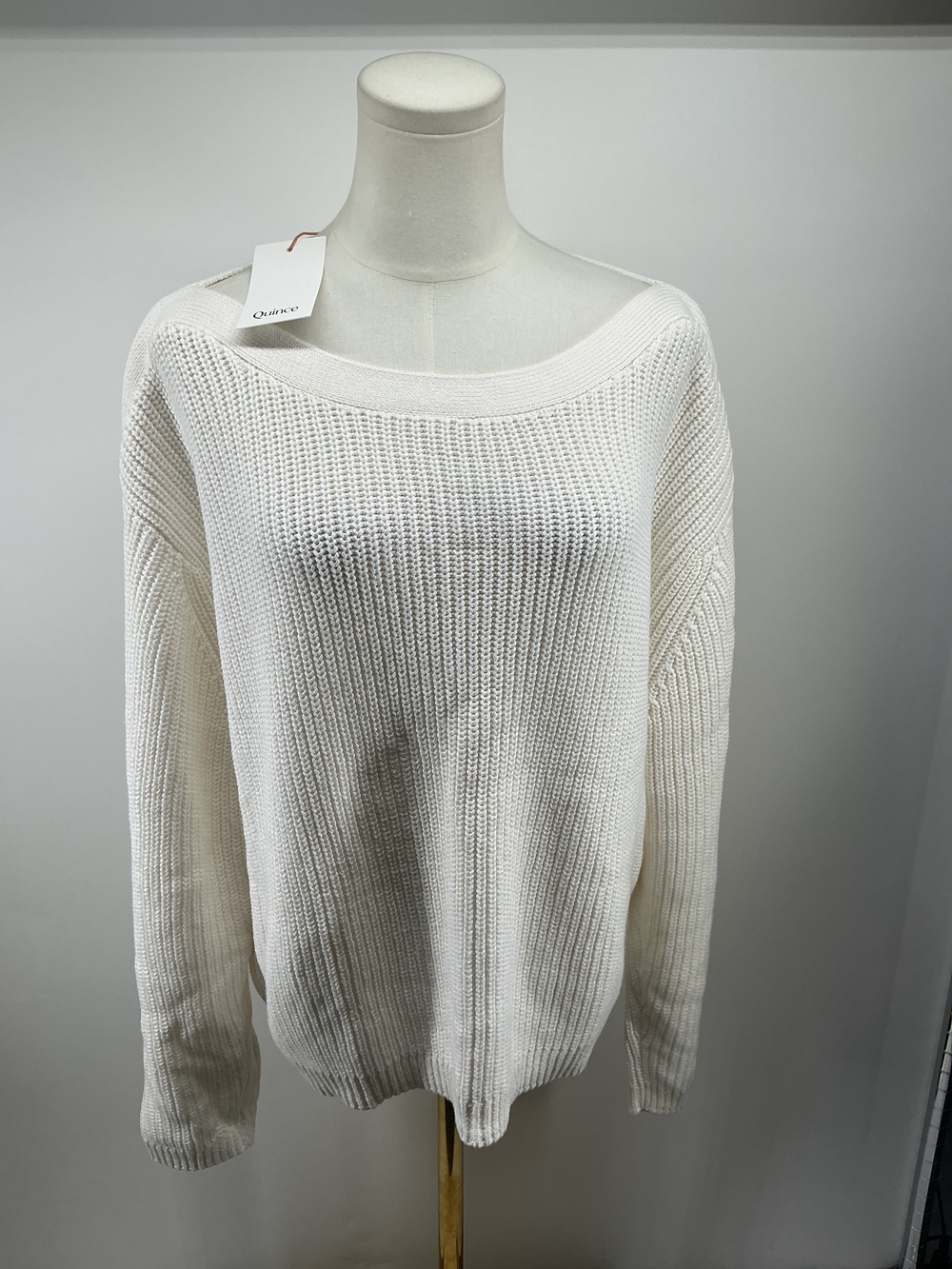 100% Organic Cotton Fisherman Boatneck Sweater